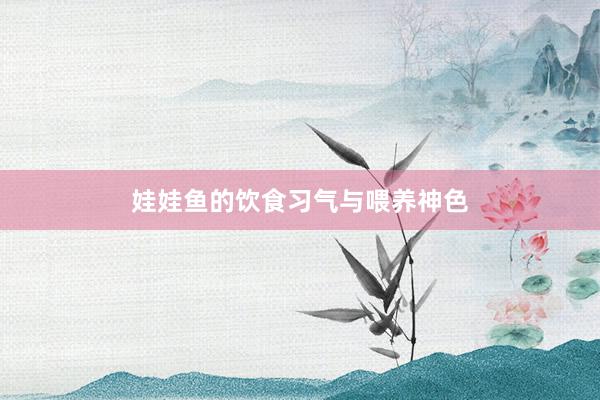 娃娃鱼的饮食习气与喂养神色